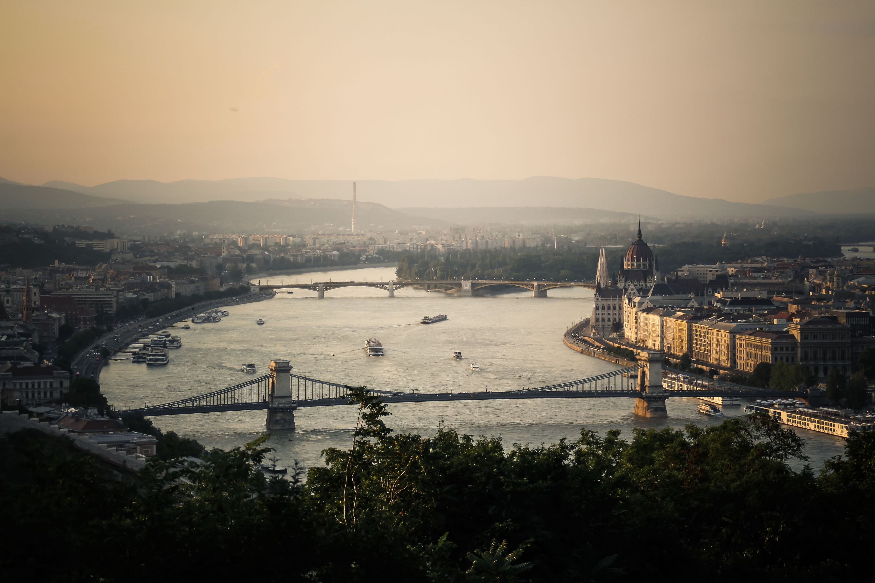 View from Gellért Hill in Budapest